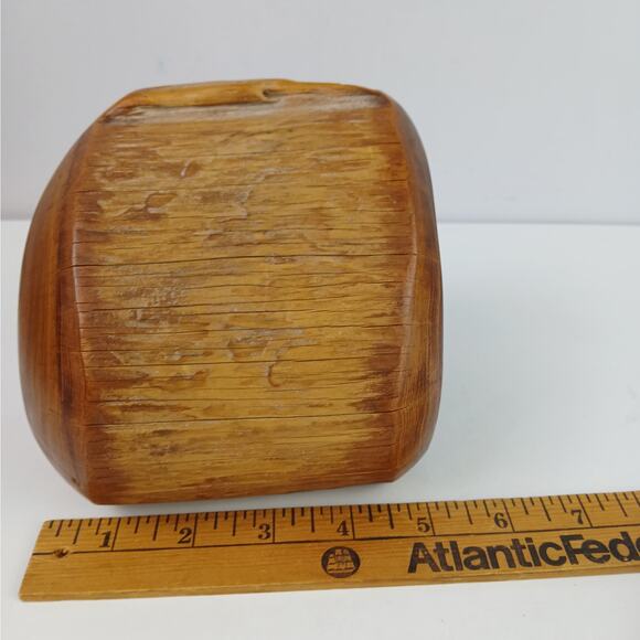 VTG Artisan Made Wooden Stash Box /Organic Natural Wood Design/ Hidden Drawer - Picture 7 of 13